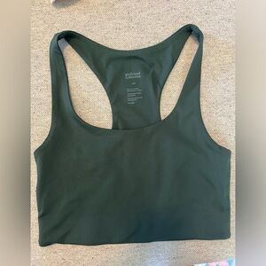 Forest Green Girlfriend Collective Dylan Tank Bra XS